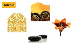 Set obrazov Feng Shui kombinácia