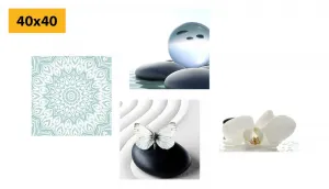 Set obrazov Feng Shui v jemných tónoch