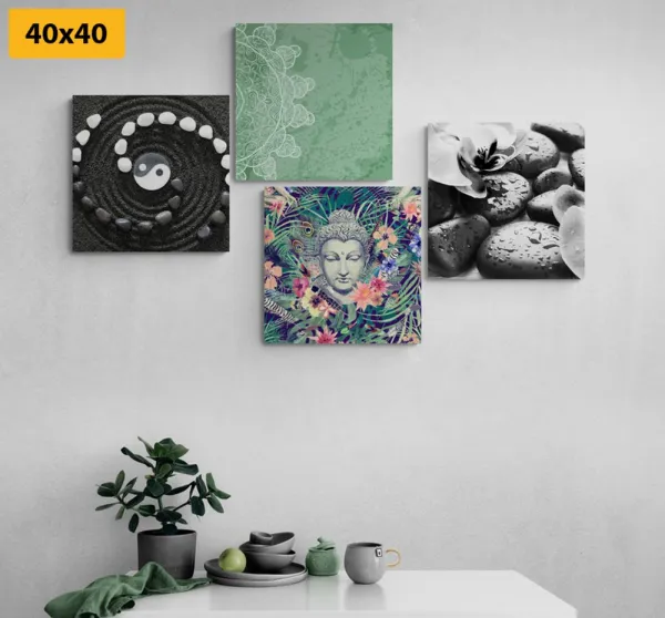 Set obrazov Feng Shui v netradičnej kombinácií