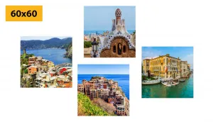 Set obrazov oslnivé prímorské krajiny