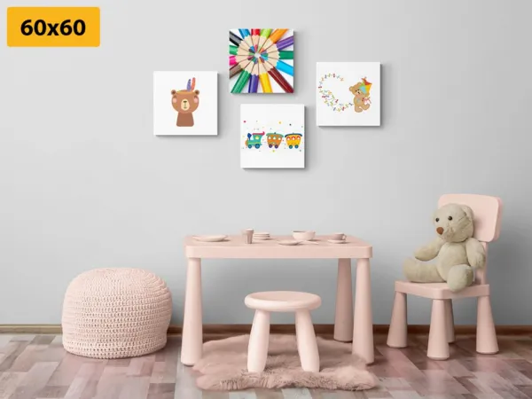 Set obrazov v zábavnom farebnom prevedení