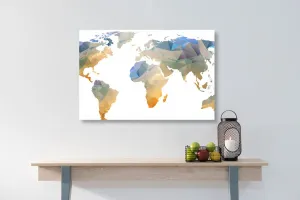 Obraz na korku polygonálna mapa