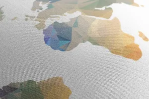 Obraz na korku polygonálna mapa