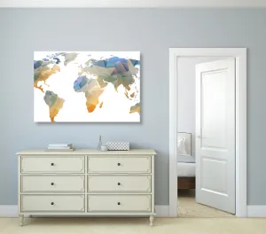 Obraz na korku polygonálna mapa