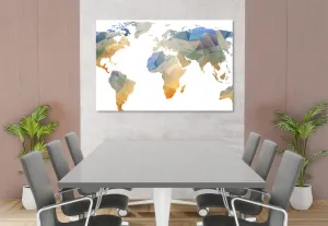 Obraz na korku polygonálna mapa