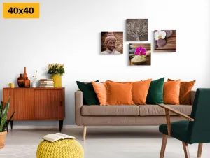 Set obrazov Feng Shui v prírodnom prevedení