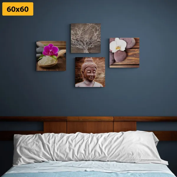 Set obrazov Feng Shui v prírodnom prevedení