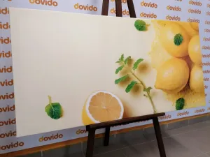 Obraz citróny s mätou