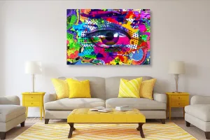 Obraz ľudské oko v pop-art štýle