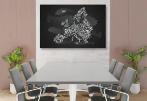 Obraz moderná mapa Európy