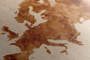 Obraz retro mapa Európy