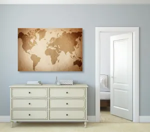 Obraz vintage mapa sveta