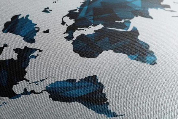 Obraz mapa sveta v dizajne vektorovej grafiky