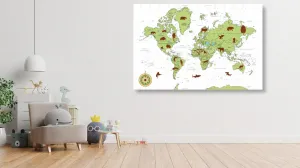 Obraz mapa so zvieratami