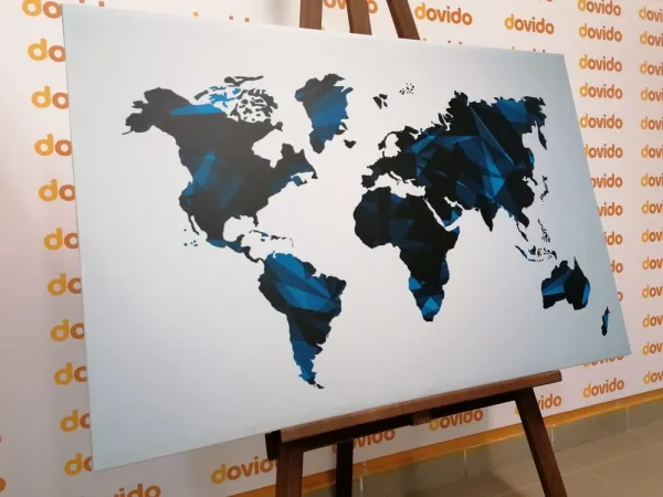 Obraz mapa sveta v dizajne vektorovej grafiky
