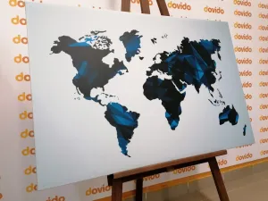 Obraz mapa sveta v dizajne vektorovej grafiky