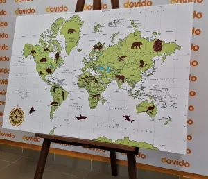 Obraz mapa so zvieratami