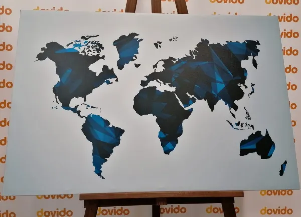 Obraz mapa sveta v dizajne vektorovej grafiky