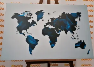 Obraz mapa sveta v dizajne vektorovej grafiky