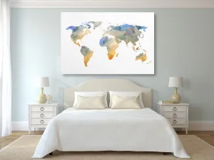 Obraz polygonálna mapa sveta