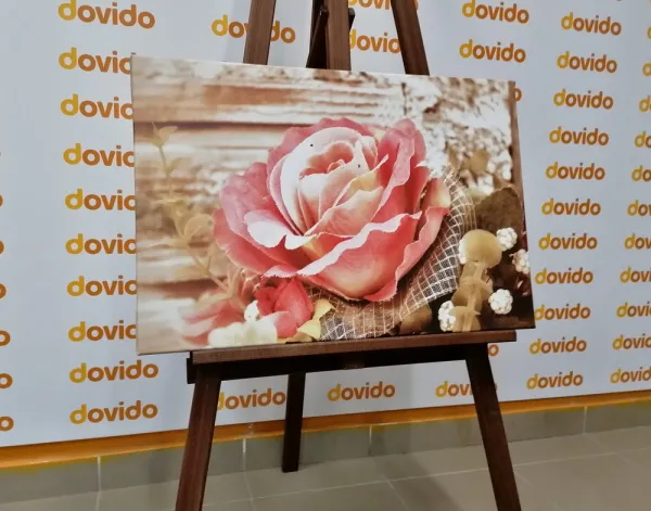 Obraz ružová vintage ruža