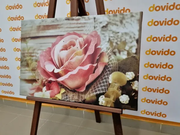 Obraz ružová vintage ruža