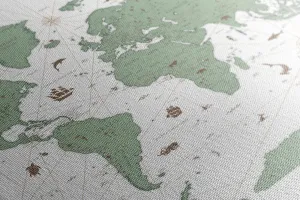 Obraz mapa v zelenom prevedení