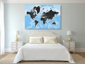 Obraz moderná mapa sveta