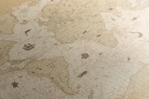 Obraz mapa v béžovom prevedení