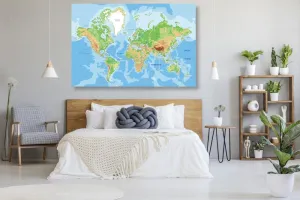 Obraz na korku klasická mapa sveta