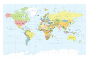 Obraz klasická mapa s bielym okrajom