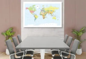 Obraz na korku klasická mapa s bielym okrajom