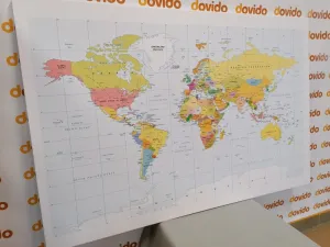 Obraz klasická mapa s bielym okrajom