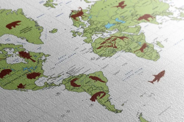 Obraz mapa so zvieratami