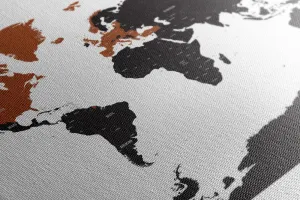 Obraz na korku moderná mapa s kontrastom