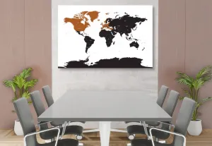 Obraz na korku moderná mapa s kontrastom