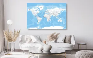 Obraz na korku štýlová mapa sveta