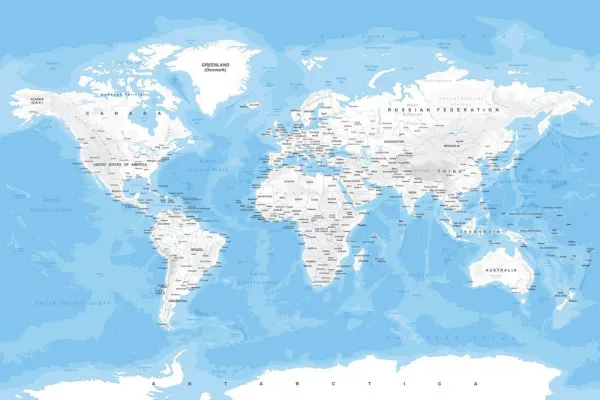 Obraz štýlová mapa sveta