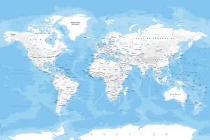Obraz štýlová mapa sveta