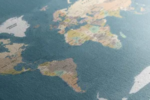 Obraz štýlová vintage mapa sveta