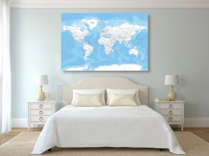 Obraz štýlová mapa sveta