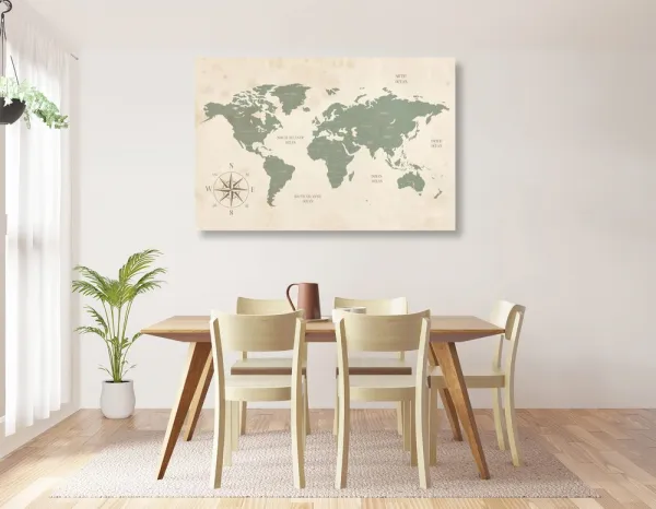 Obraz decentná mapa sveta