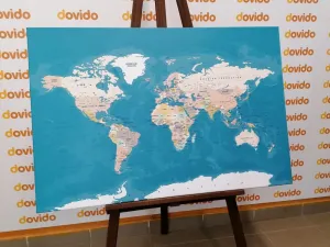Obraz štýlová vintage mapa sveta