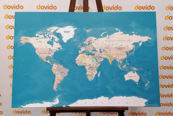 Obraz štýlová vintage mapa sveta