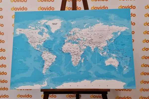 Obraz štýlová mapa sveta