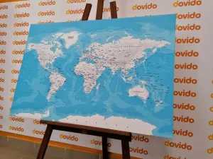 Obraz štýlová mapa sveta