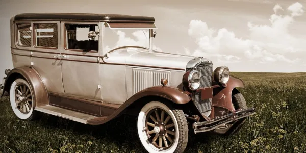 Obraz retro americký automobil