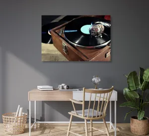 Obraz gramofón s vinylovou platňou