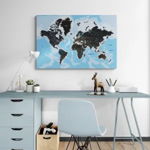 Obraz moderná mapa sveta