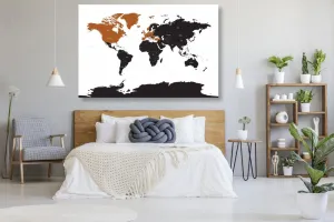 Obraz na korku moderná mapa s kontrastom